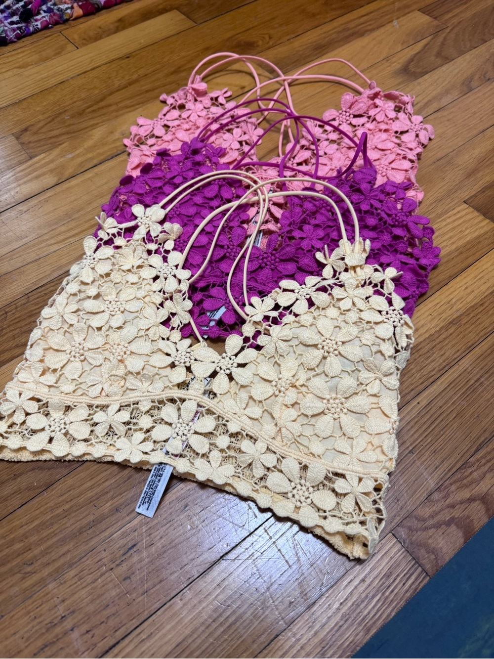 Intimately by Free People Miss Dazie Bralette Lot of 3
